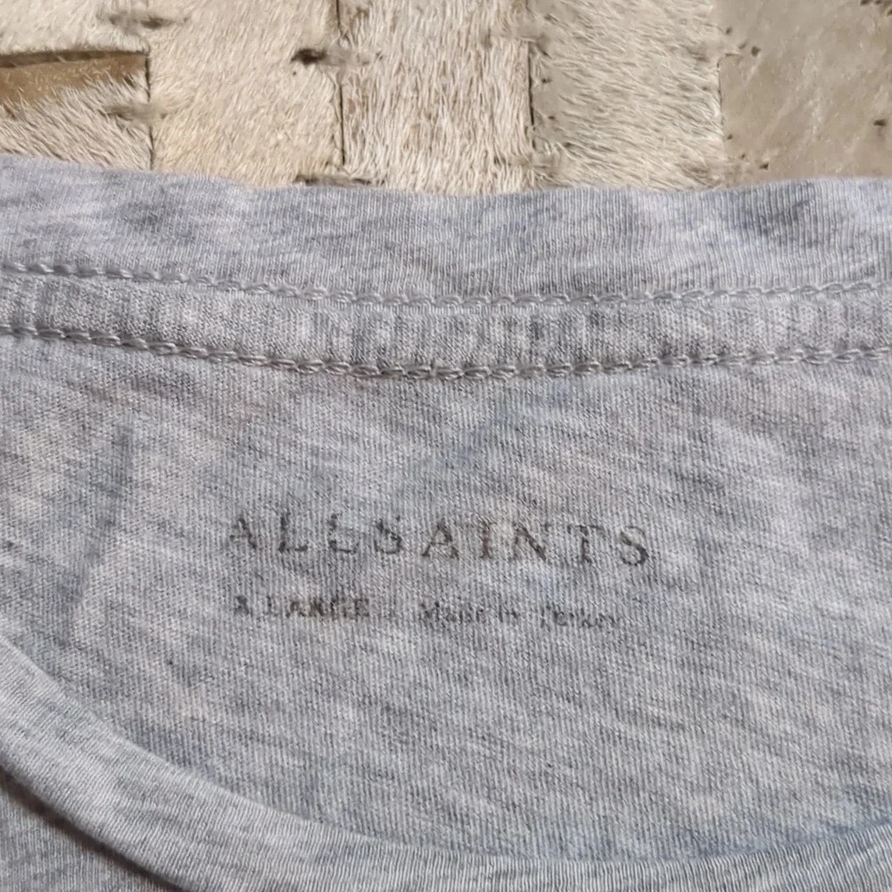 All Saints 100% Cotton Gray Short Sleeve T-shirt - Picture 4 of 6